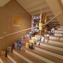 Aparador de la Biblioteca l’Alzina de Palau-solità i Plegamans